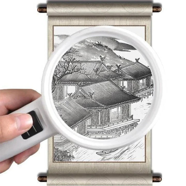 30x Optisk Forstørrelsesglas med LED-lys