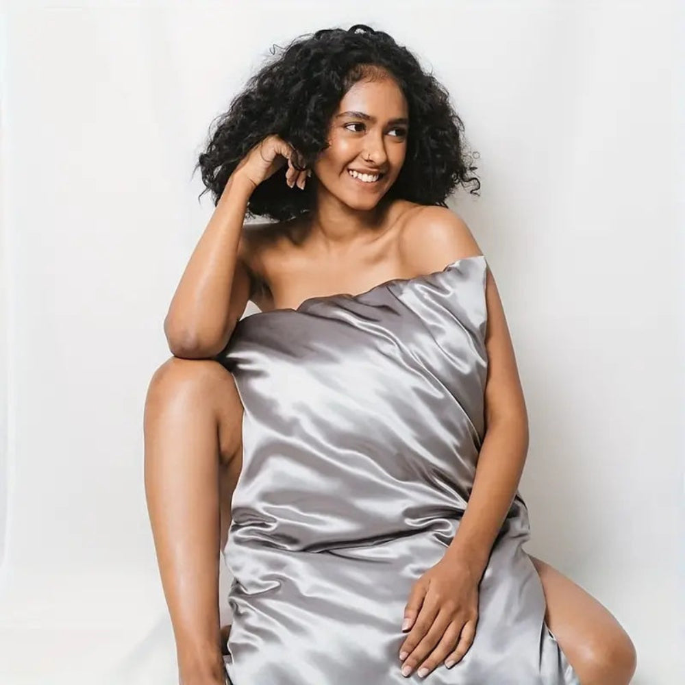 Seiden-Kissenbezug-Set für Haut & Haare - Doppelpack, hypoallergen